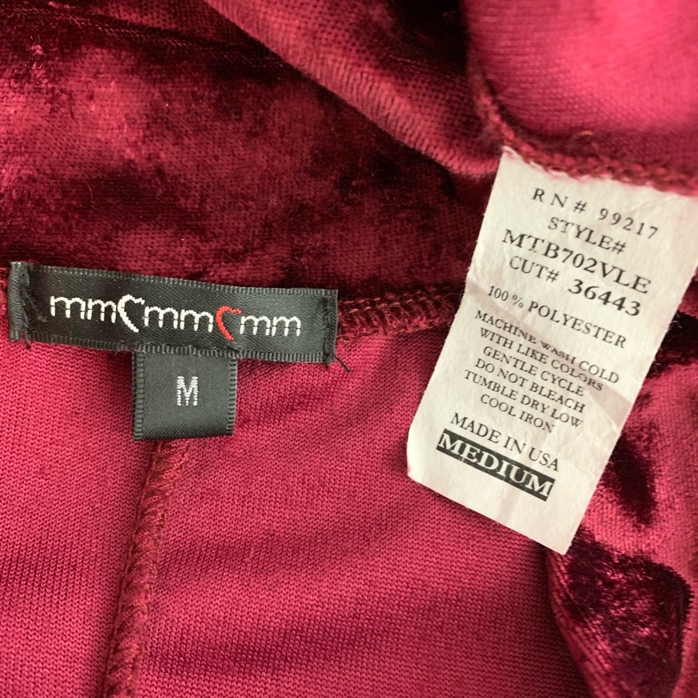 Maroon Velvet Dress Tunic - Picture 7 of 7